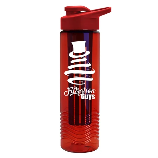 Wave 24 oz. Slim Cylinder Wave Design with Drink thru lid... from ASI 40480 Koozie Group