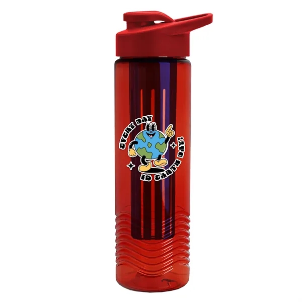 Wave 24 oz. Slim Cylinder Wave Design with Drink thru lid... from ASI 40480 Koozie Group