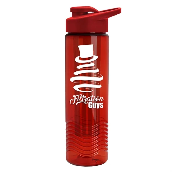Wave 24 oz. Slim Cylinder Wave Design with Drink thru lid... from ASI 40480 Koozie Group