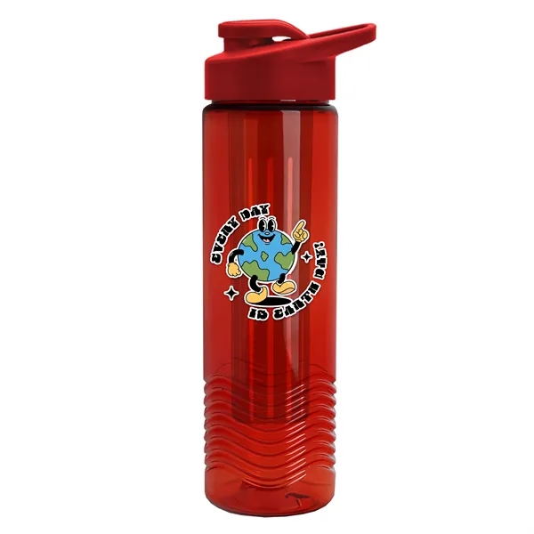 Wave 24 oz. Slim Cylinder Wave Design with Drink thru lid... from ASI 40480 Koozie Group