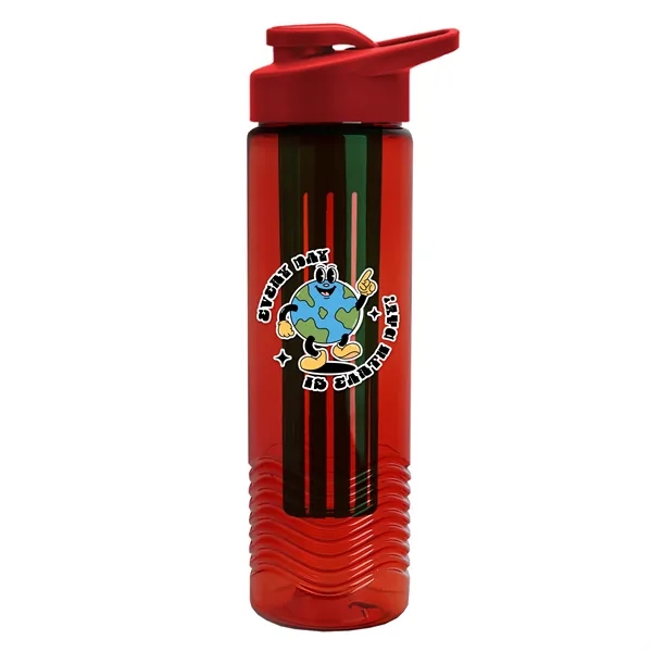 Wave 24 oz. Slim Cylinder Wave Design with Drink thru lid... from ASI 40480 Koozie Group