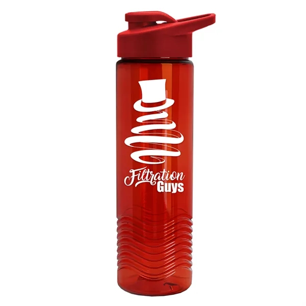 Wave 24 oz. Slim Cylinder Wave Design with Drink thru lid... from ASI 40480 Koozie Group