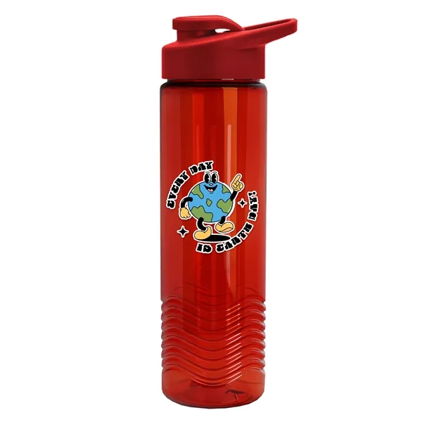 Wave 24 oz. Slim Cylinder Wave Design with Drink thru lid... from ASI 40480 Koozie Group