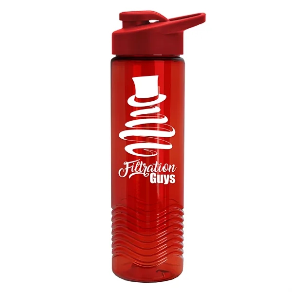 Wave 24 oz. Slim Cylinder Wave Design with Drink thru lid... from ASI 40480 Koozie Group