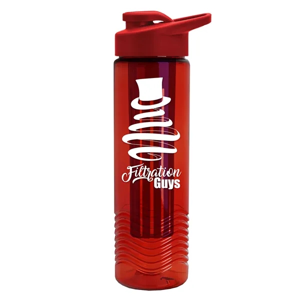 Wave 24 oz. Slim Cylinder Wave Design with Drink thru lid... from ASI 40480 Koozie Group