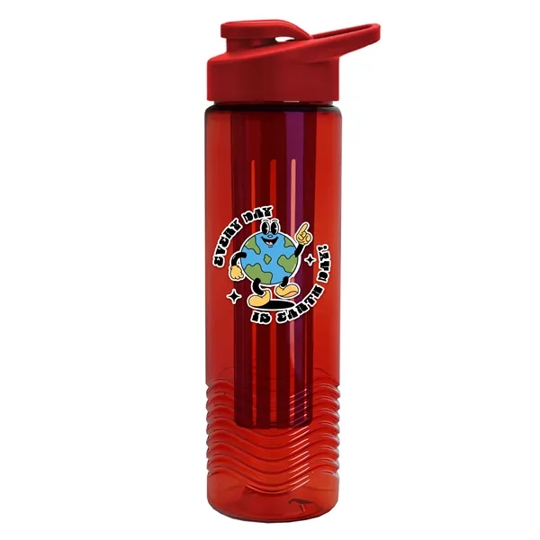 Wave 24 oz. Slim Cylinder Wave Design with Drink thru lid... from ASI 40480 Koozie Group