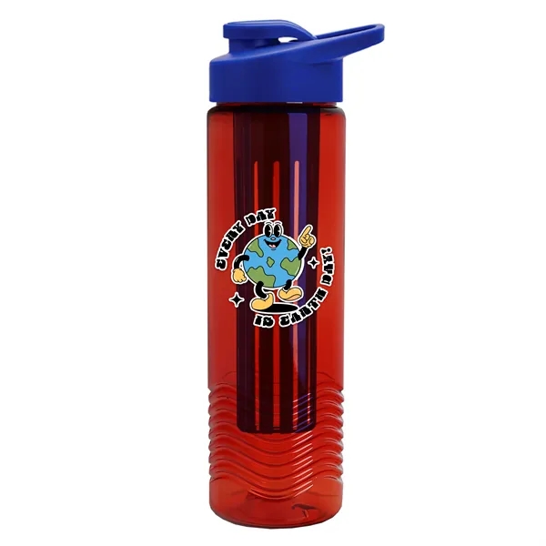 Wave 24 oz. Slim Cylinder Wave Design with Drink thru lid... from ASI 40480 Koozie Group