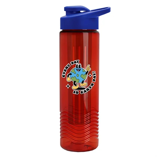 Wave 24 oz. Slim Cylinder Wave Design with Drink thru lid... from ASI 40480 Koozie Group