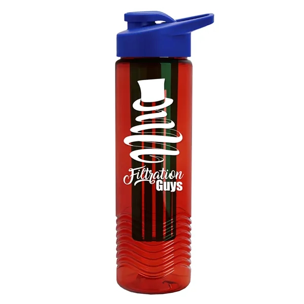 Wave 24 oz. Slim Cylinder Wave Design with Drink thru lid... from ASI 40480 Koozie Group
