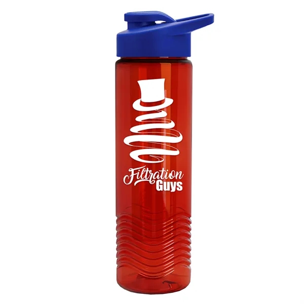 Wave 24 oz. Slim Cylinder Wave Design with Drink thru lid... from ASI 40480 Koozie Group