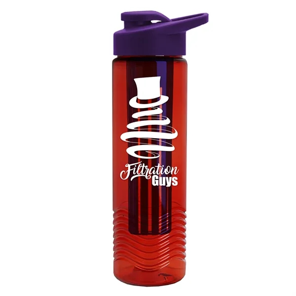 Wave 24 oz. Slim Cylinder Wave Design with Drink thru lid... from ASI 40480 Koozie Group