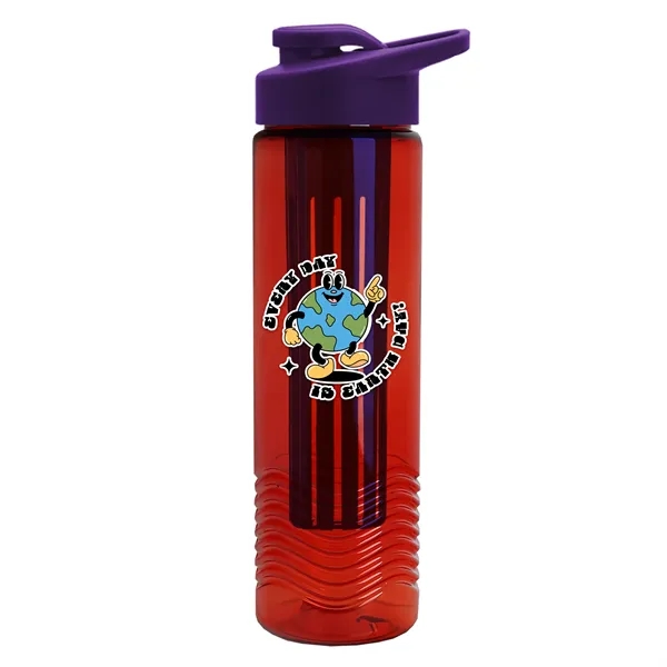 Wave 24 oz. Slim Cylinder Wave Design with Drink thru lid... from ASI 40480 Koozie Group