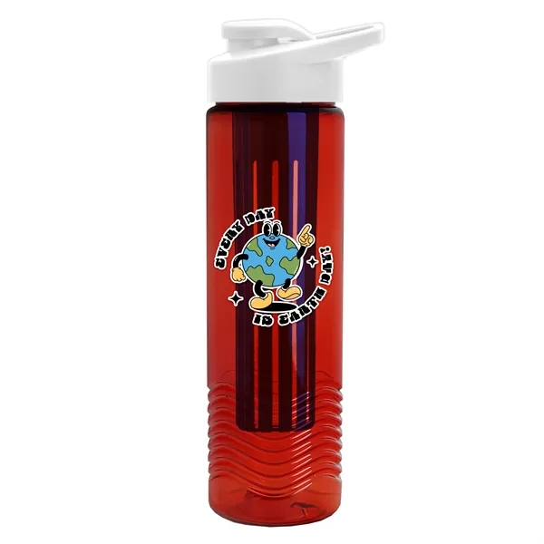 Wave 24 oz. Slim Cylinder Wave Design with Drink thru lid... from ASI 40480 Koozie Group