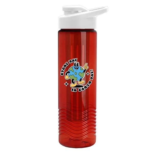 Wave 24 oz. Slim Cylinder Wave Design with Drink thru lid... from ASI 40480 Koozie Group