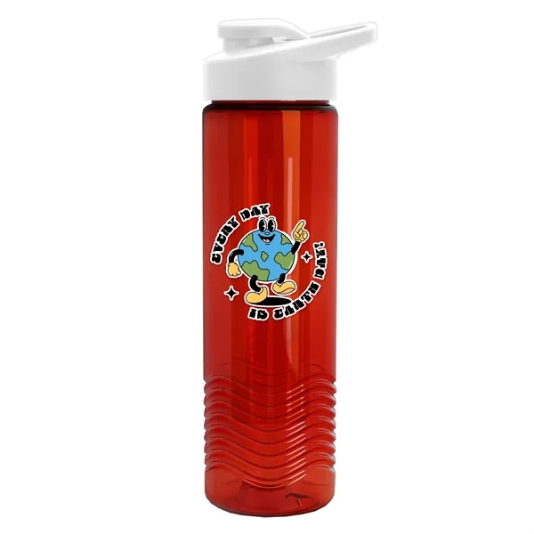 Wave 24 oz. Slim Cylinder Wave Design with Drink thru lid... from ASI 40480 Koozie Group