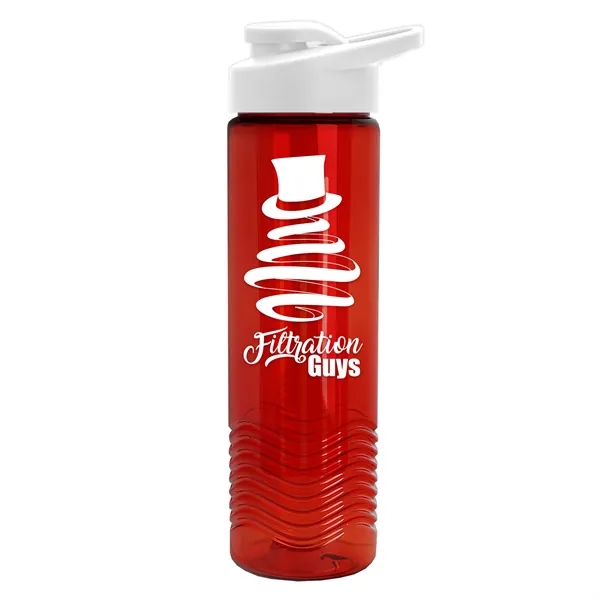 Wave 24 oz. Slim Cylinder Wave Design with Drink thru lid... from ASI 40480 Koozie Group
