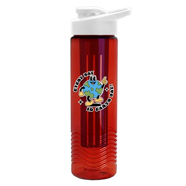 Wave 24 oz. Slim Cylinder Wave Design with Drink thru lid... from ASI 40480 Koozie Group