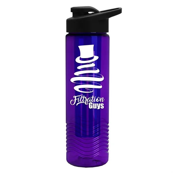 Wave 24 oz. Slim Cylinder Wave Design with Drink thru lid... from ASI 40480 Koozie Group
