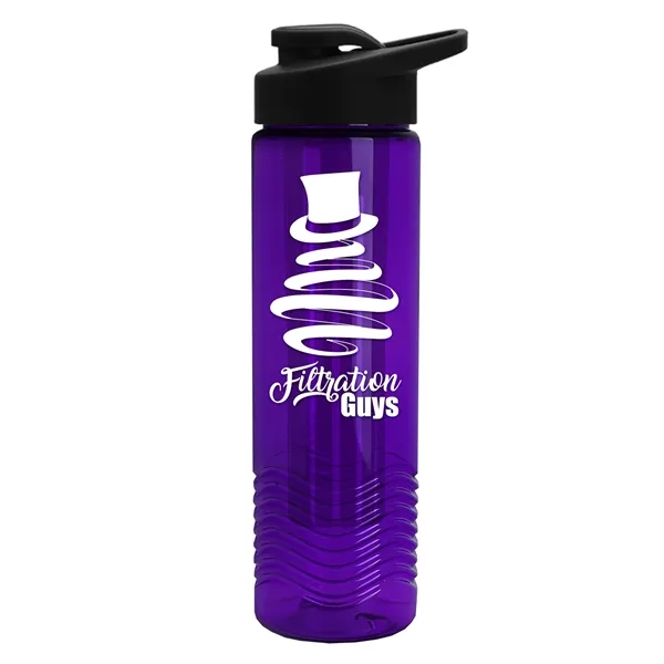 Wave 24 oz. Slim Cylinder Wave Design with Drink thru lid... from ASI 40480 Koozie Group