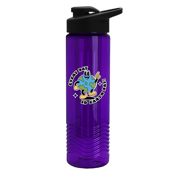 Wave 24 oz. Slim Cylinder Wave Design with Drink thru lid... from ASI 40480 Koozie Group