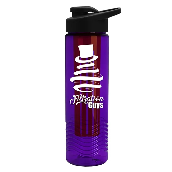 Wave 24 oz. Slim Cylinder Wave Design with Drink thru lid... from ASI 40480 Koozie Group