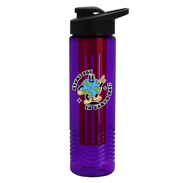 Wave 24 oz. Slim Cylinder Wave Design with Drink thru lid... from ASI 40480 Koozie Group