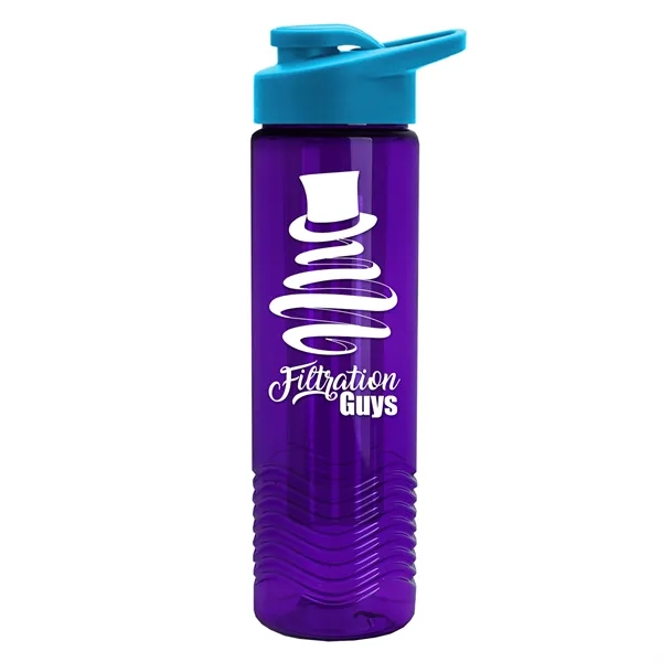 Wave 24 oz. Slim Cylinder Wave Design with Drink thru lid... from ASI 40480 Koozie Group