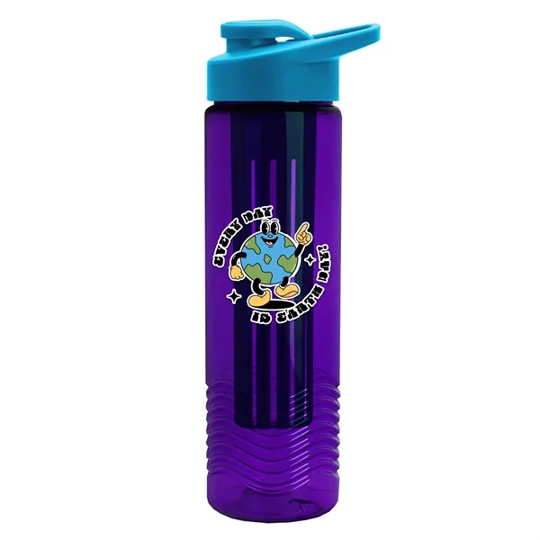 Wave 24 oz. Slim Cylinder Wave Design with Drink thru lid... from ASI 40480 Koozie Group
