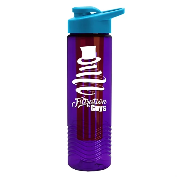 Wave 24 oz. Slim Cylinder Wave Design with Drink thru lid... from ASI 40480 Koozie Group