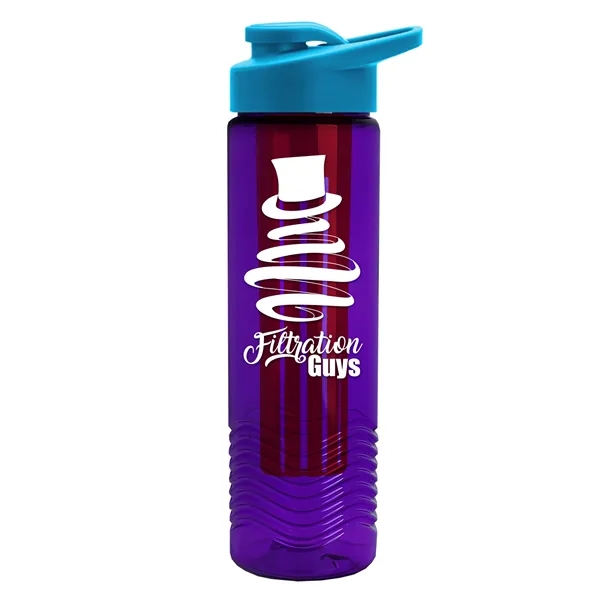 Wave 24 oz. Slim Cylinder Wave Design with Drink thru lid... from ASI 40480 Koozie Group