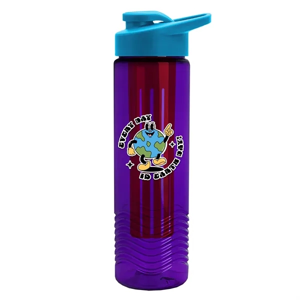 Wave 24 oz. Slim Cylinder Wave Design with Drink thru lid... from ASI 40480 Koozie Group