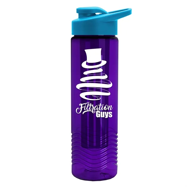 Wave 24 oz. Slim Cylinder Wave Design with Drink thru lid... from ASI 40480 Koozie Group