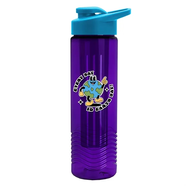 Wave 24 oz. Slim Cylinder Wave Design with Drink thru lid... from ASI 40480 Koozie Group