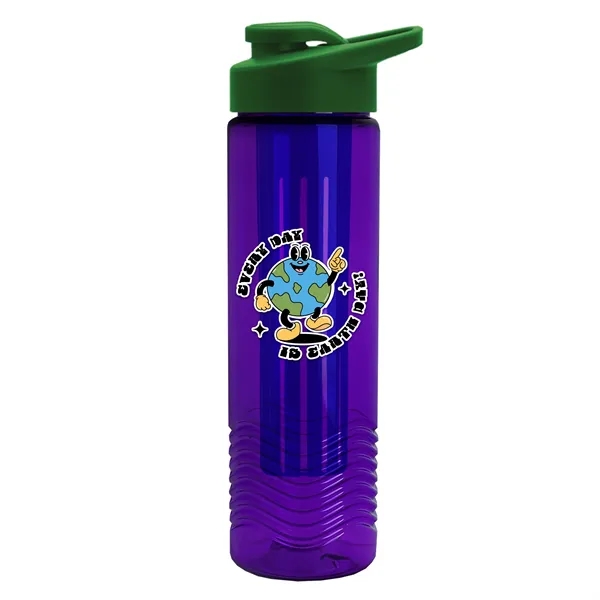 Wave 24 oz. Slim Cylinder Wave Design with Drink thru lid... from ASI 40480 Koozie Group