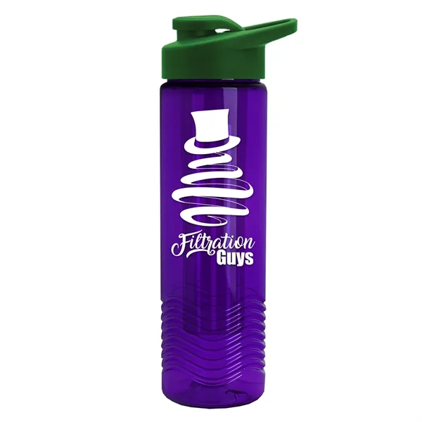 Wave 24 oz. Slim Cylinder Wave Design with Drink thru lid... from ASI 40480 Koozie Group