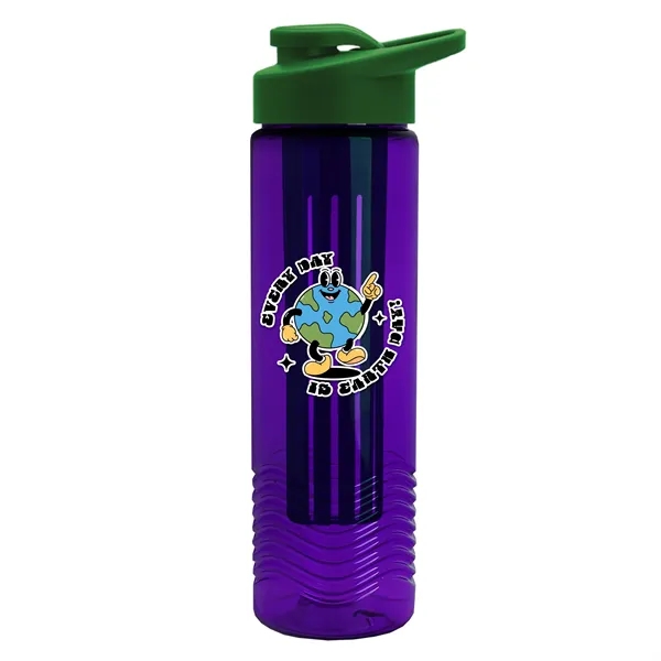 Wave 24 oz. Slim Cylinder Wave Design with Drink thru lid... from ASI 40480 Koozie Group