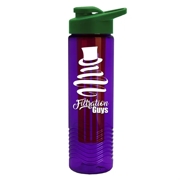 Wave 24 oz. Slim Cylinder Wave Design with Drink thru lid... from ASI 40480 Koozie Group