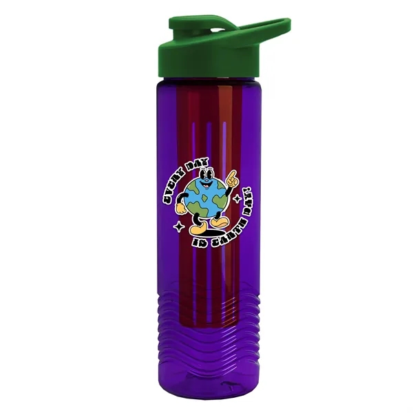Wave 24 oz. Slim Cylinder Wave Design with Drink thru lid... from ASI 40480 Koozie Group