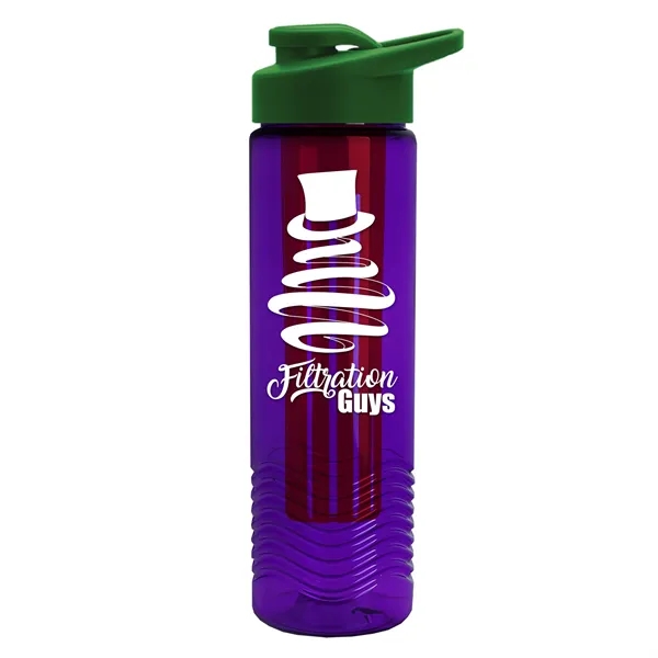 Wave 24 oz. Slim Cylinder Wave Design with Drink thru lid... from ASI 40480 Koozie Group