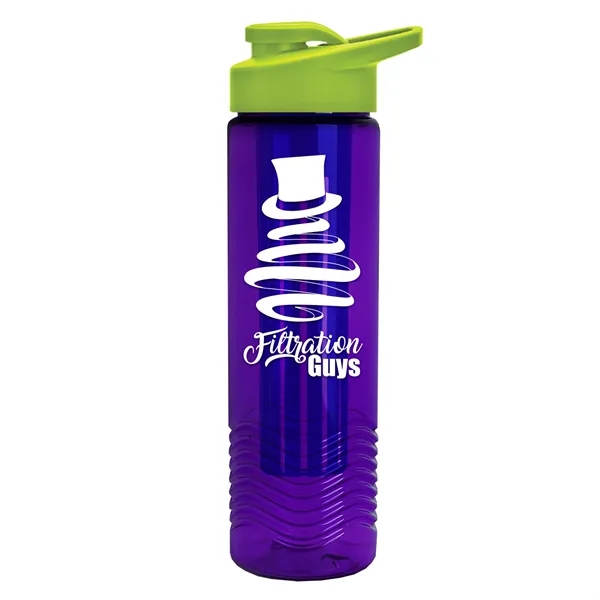 Wave 24 oz. Slim Cylinder Wave Design with Drink thru lid... from ASI 40480 Koozie Group
