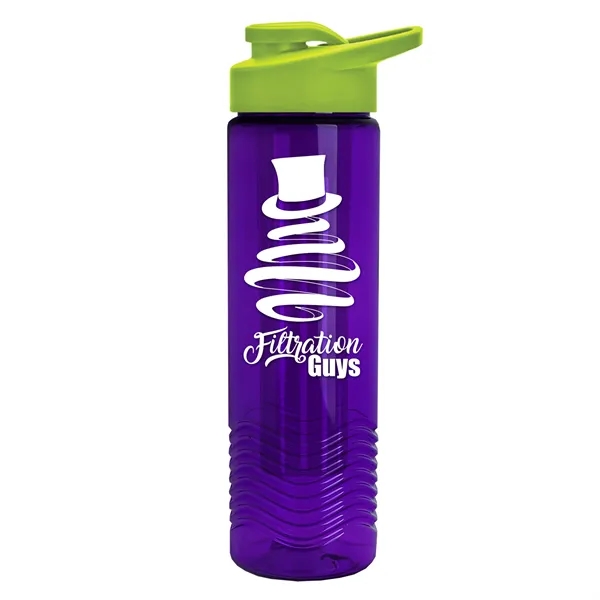 Wave 24 oz. Slim Cylinder Wave Design with Drink thru lid... from ASI 40480 Koozie Group