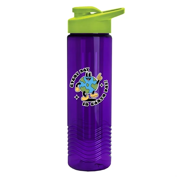 Wave 24 oz. Slim Cylinder Wave Design with Drink thru lid... from ASI 40480 Koozie Group