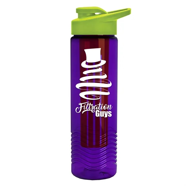 Wave 24 oz. Slim Cylinder Wave Design with Drink thru lid... from ASI 40480 Koozie Group