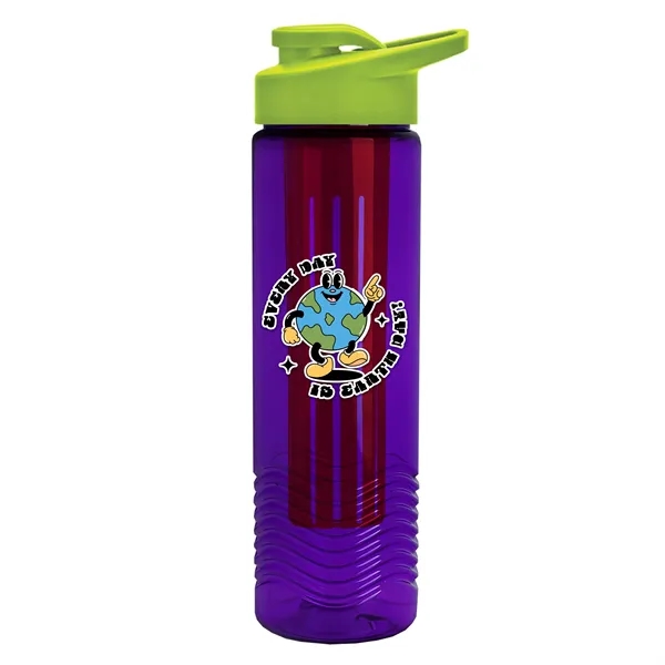 Wave 24 oz. Slim Cylinder Wave Design with Drink thru lid... from ASI 40480 Koozie Group