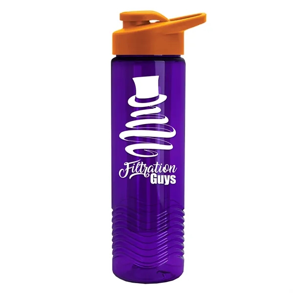 Wave 24 oz. Slim Cylinder Wave Design with Drink thru lid... from ASI 40480 Koozie Group