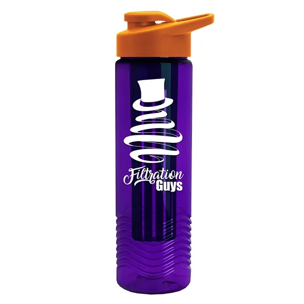 Wave 24 oz. Slim Cylinder Wave Design with Drink thru lid... from ASI 40480 Koozie Group