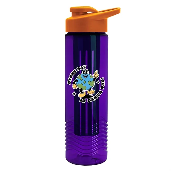 Wave 24 oz. Slim Cylinder Wave Design with Drink thru lid... from ASI 40480 Koozie Group