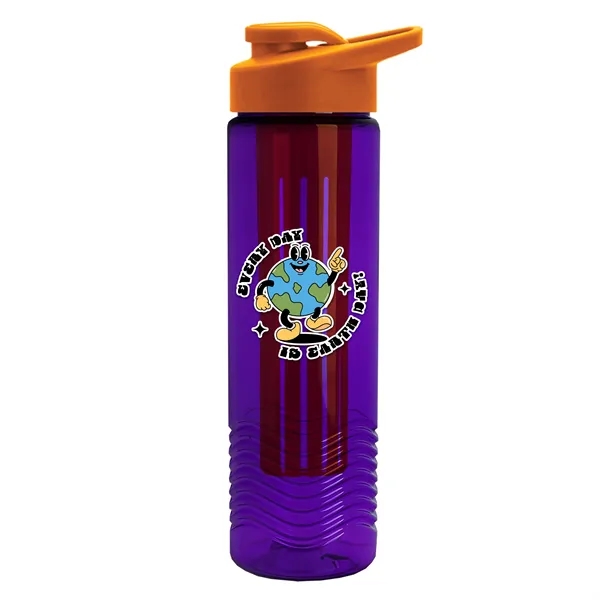 Wave 24 oz. Slim Cylinder Wave Design with Drink thru lid... from ASI 40480 Koozie Group