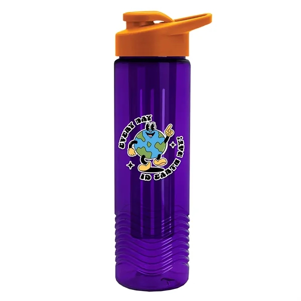 Wave 24 oz. Slim Cylinder Wave Design with Drink thru lid... from ASI 40480 Koozie Group