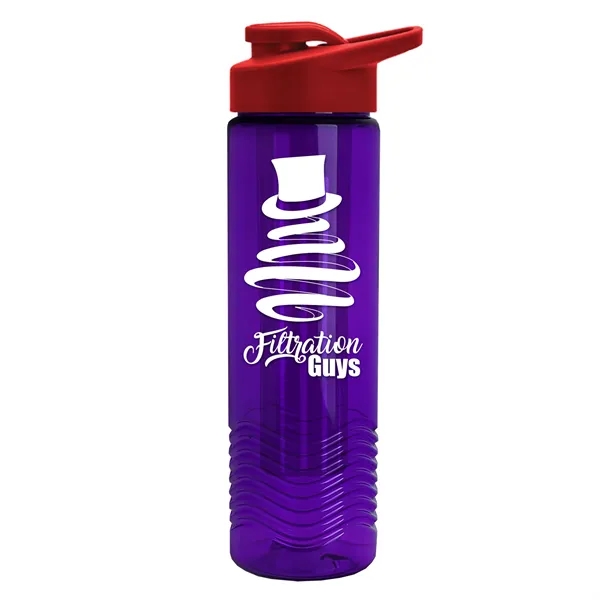 Wave 24 oz. Slim Cylinder Wave Design with Drink thru lid... from ASI 40480 Koozie Group